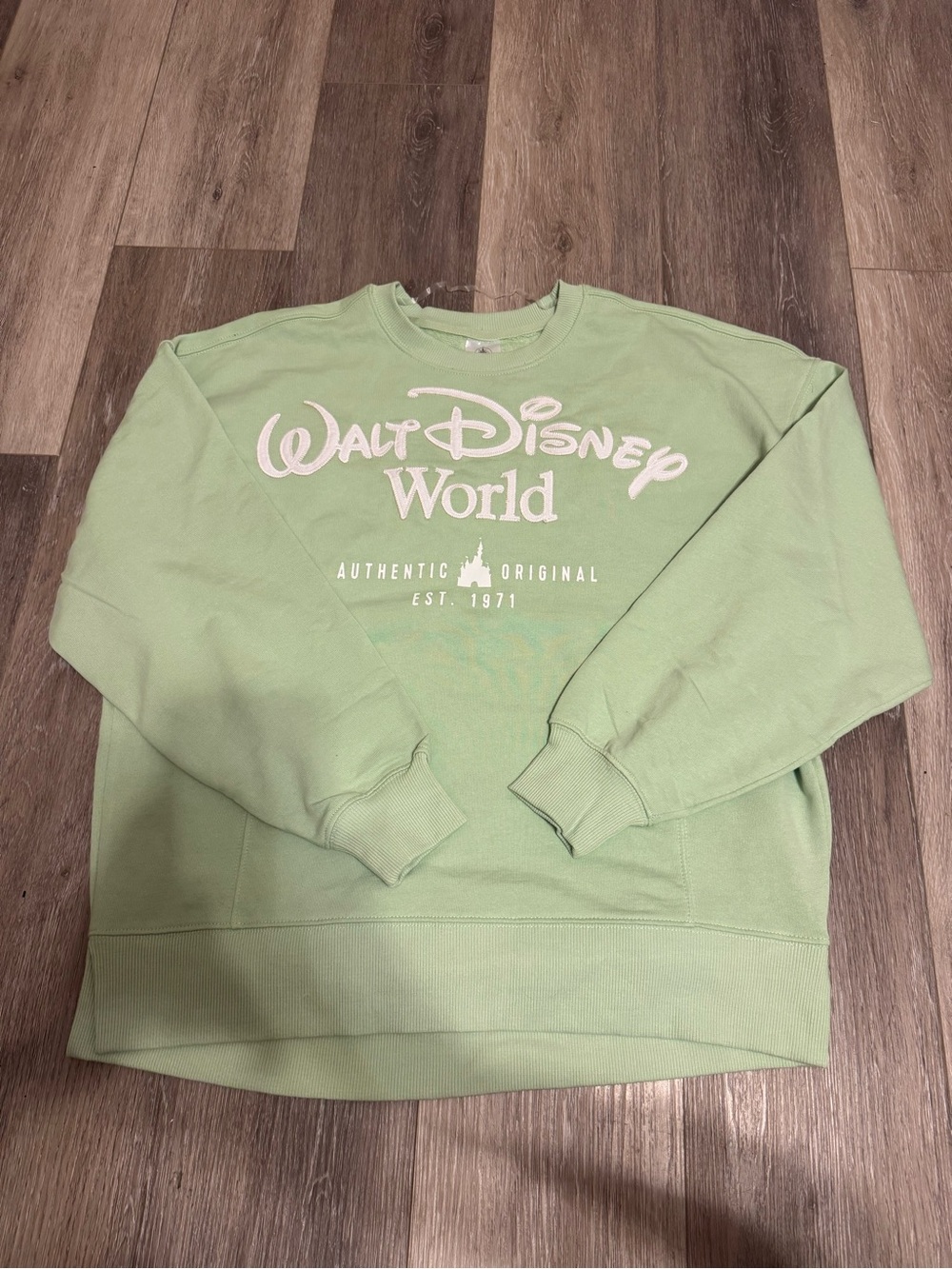 Walt Disney World Green Crewneck Small NWT